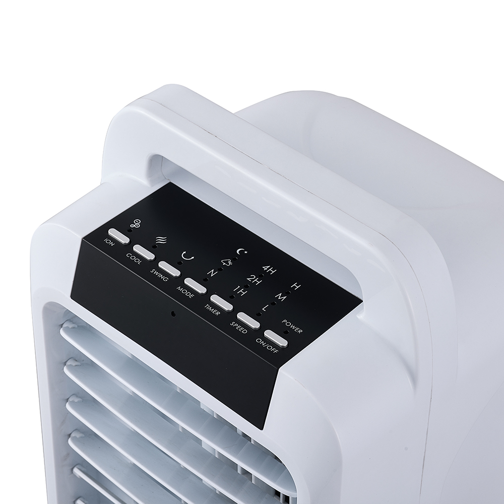 Mini refroidisseur d'air t&eacute;l&eacute;command&eacute; avec r&eacute;servoir d'eau amovible de 2,8 L et poign&eacute;e